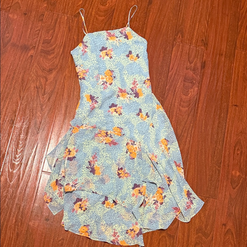 Urban Outfitters Light Blue Spaghetti Strap Dress